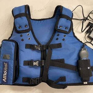 AffloVest Small with carry bag, charger, instructions